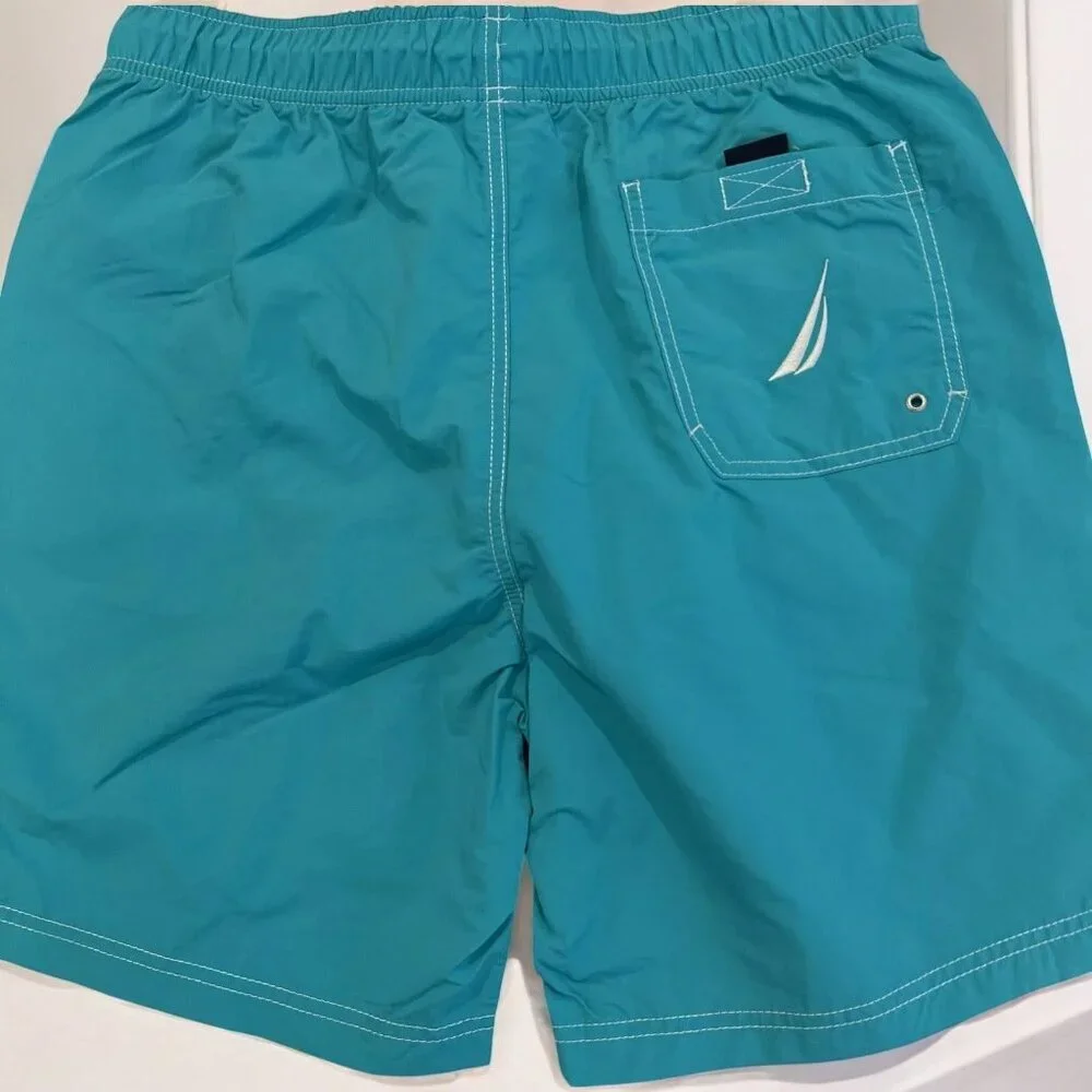 Nautica Mens Performance Swim Shorts 2XL Aqualagoon Drawstring Waist Pocket NEW